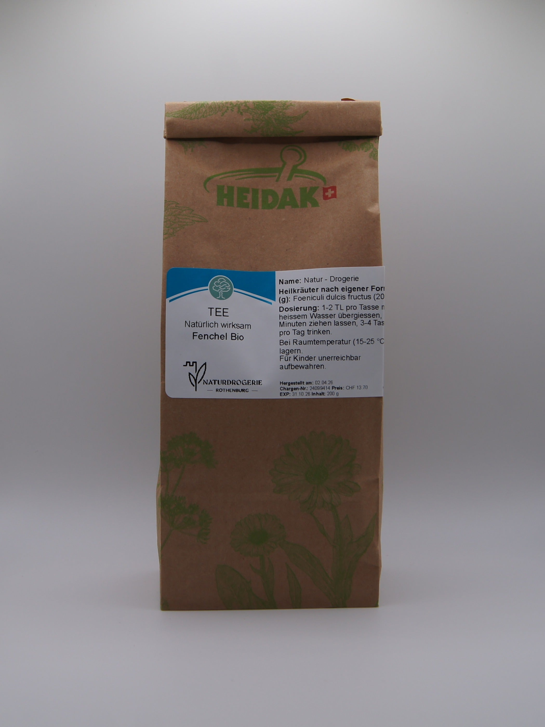 FENCHEL BIO TEE 200G