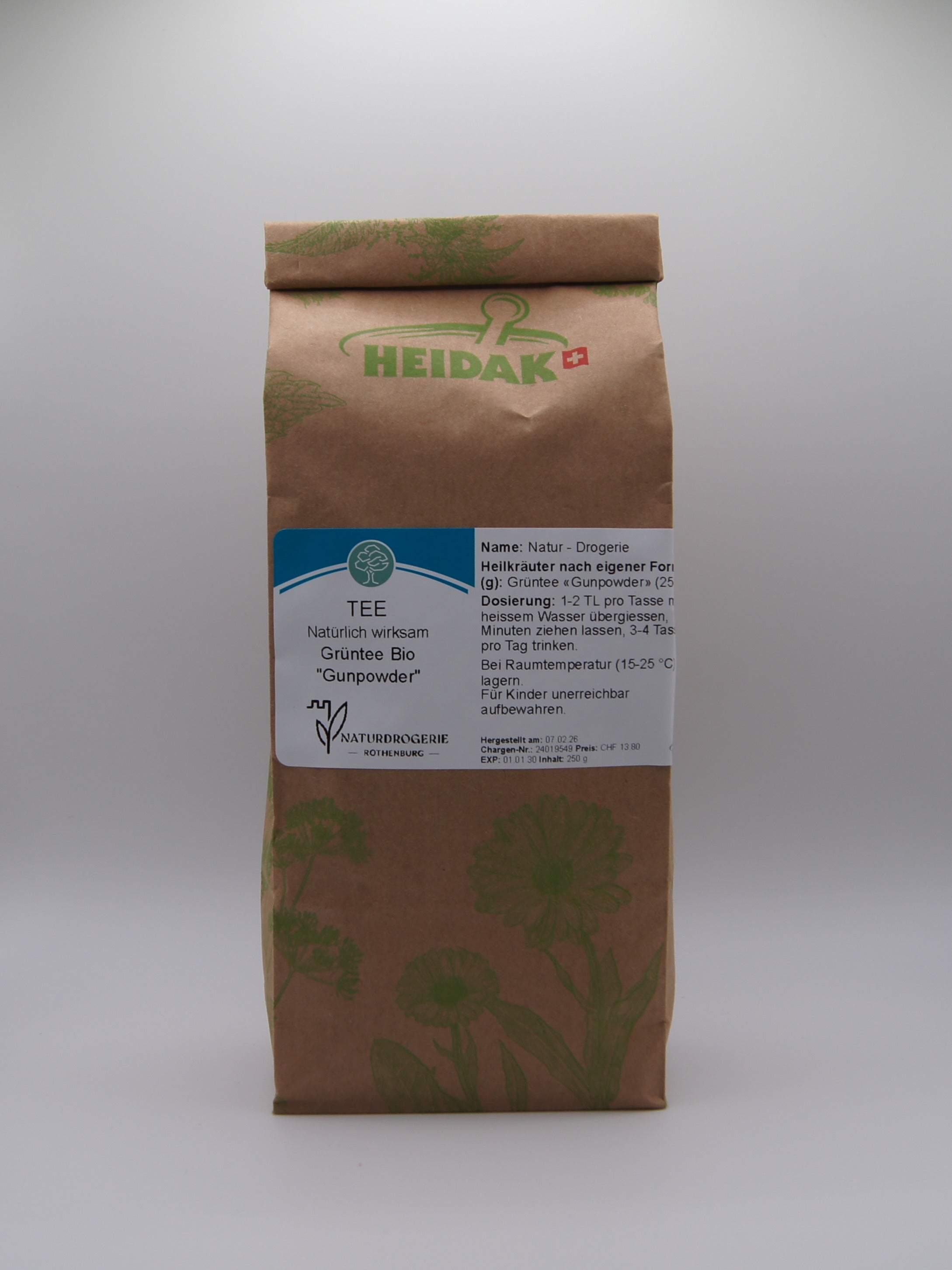 Grüntee BIO Gunpowder 250g